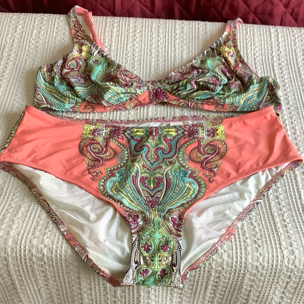 Vibrant Paisley Bikini Set